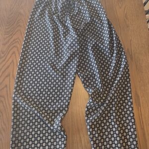 Kathie Lee Collection Navy and White Patterned Pajama Pants